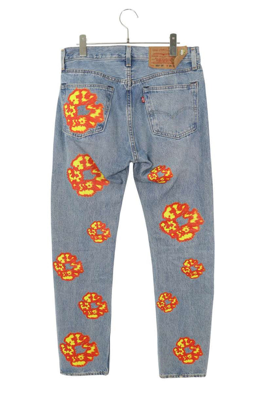 DENIM TEARS Print Denim Pants Size 29