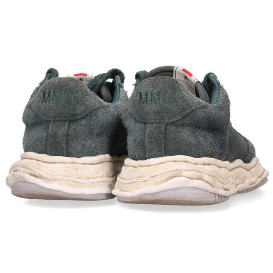 MIHARAYASUHIRO Leather Sneakers Green Size 44
