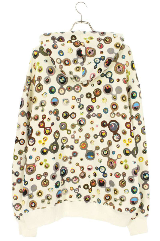 TAKASHI MURAKAMI KAIKAI KIKI Jelly Fish Eyes Sweat Zip Hoodie White Size XXL