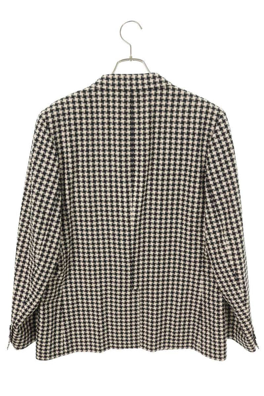 MAISON KITSUNE Houndstooth Blazer White/Black Size XL