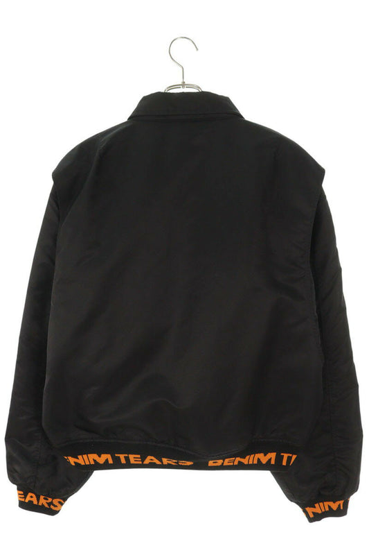 DENIM TEARS Patchwork Blouson Black Size XL