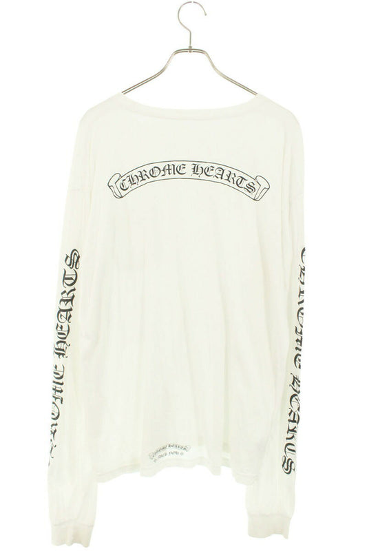 Chrome Hearts Arch Logo Long Sleeve Tee White Size XL