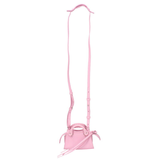 Balenciaga Classic neo Nano Leather 2-Way Shoulder Bag Pink One Size