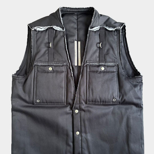 RICK OWENS 21AW Vest Black Size 48