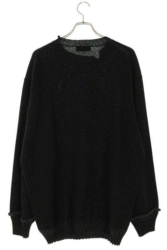 YOHJI YAMAMOTO POUR HOMME Oversized Knit Sweater Black Size L