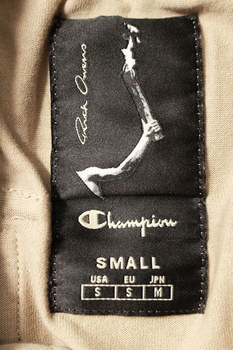 Rick Owens x Champion CHJEG Embroidered Long Pants Beige Size S