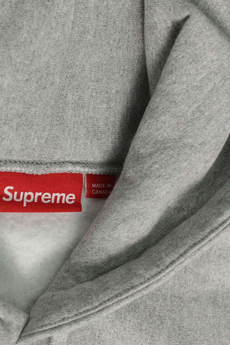 Supreme Box Logo Hooded Sweatshirt Gray Size M