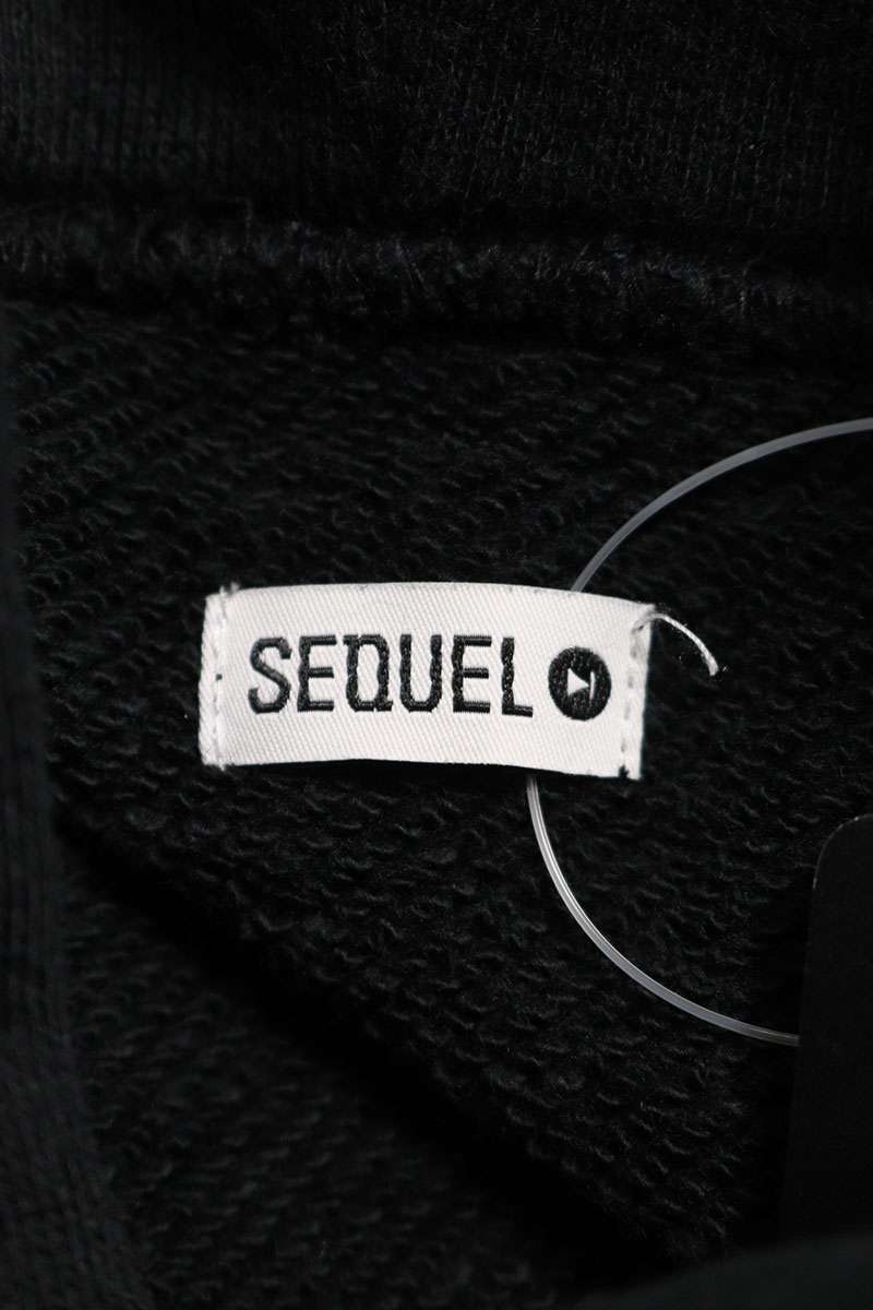 SEQUEL 24AW Print Hoodie Black Size L