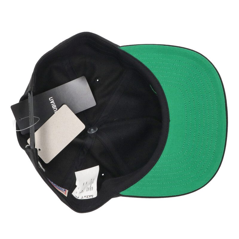 Saint Michael Logo Embroidered Hat Black Size ONE