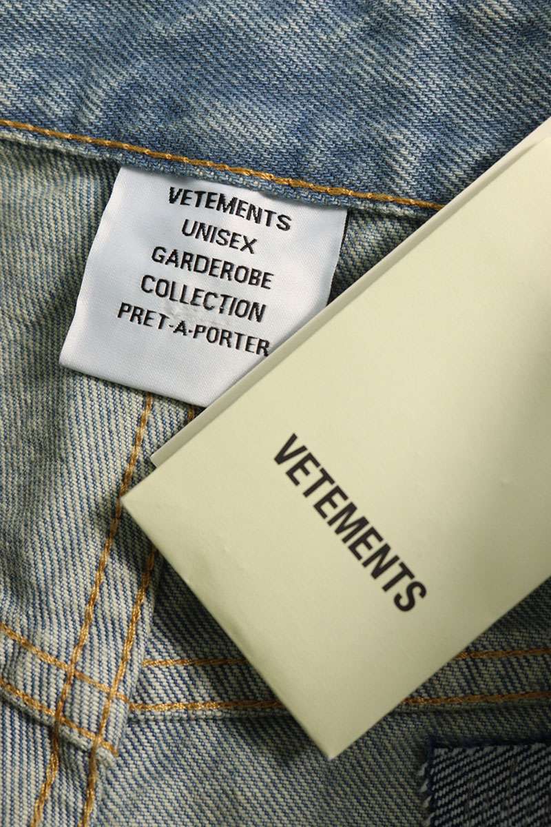 Vetements 25SS Distressed Denim Pants Blue Size 29