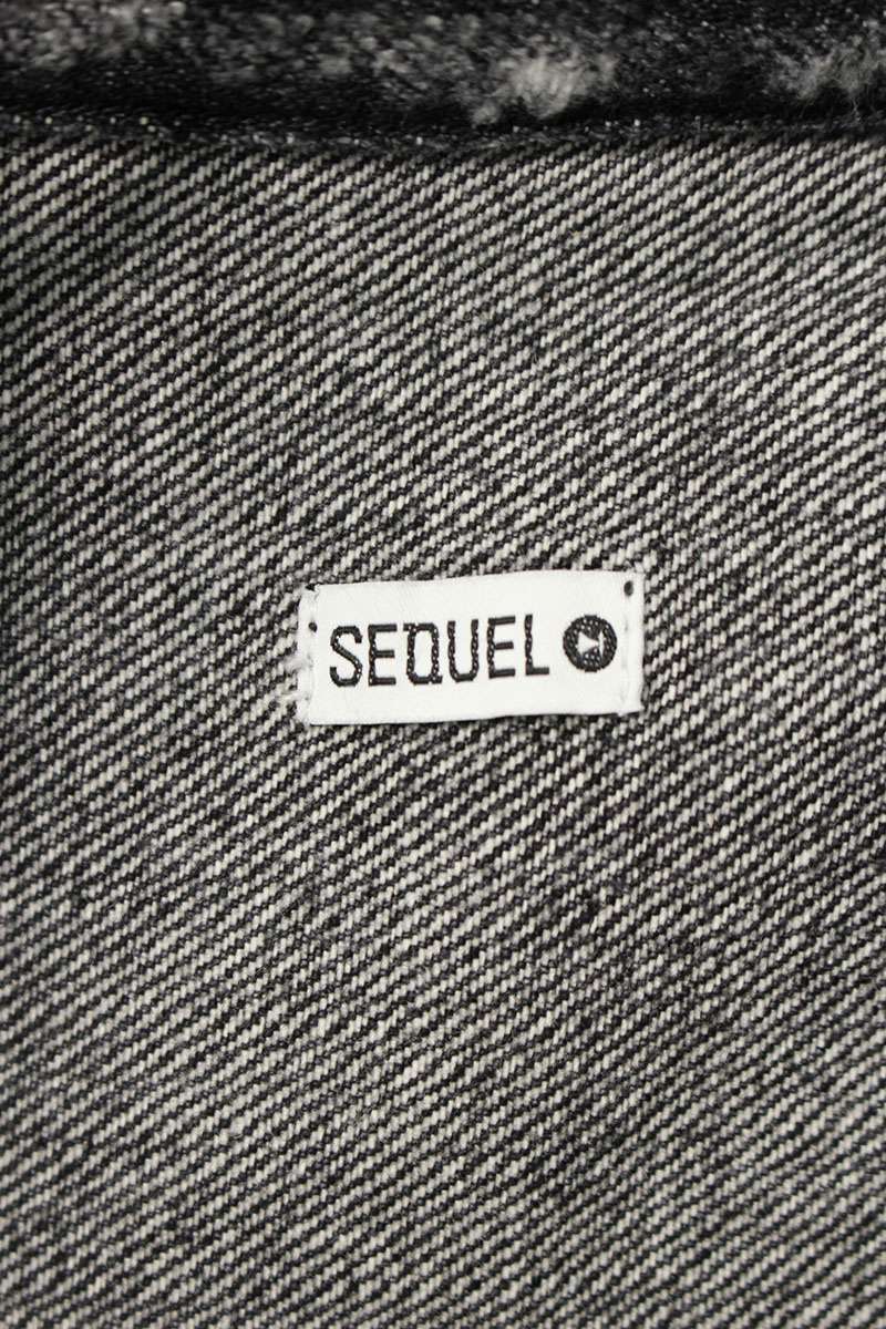 SEQUEL 24SS Distressed Denim Vest Black Size L
