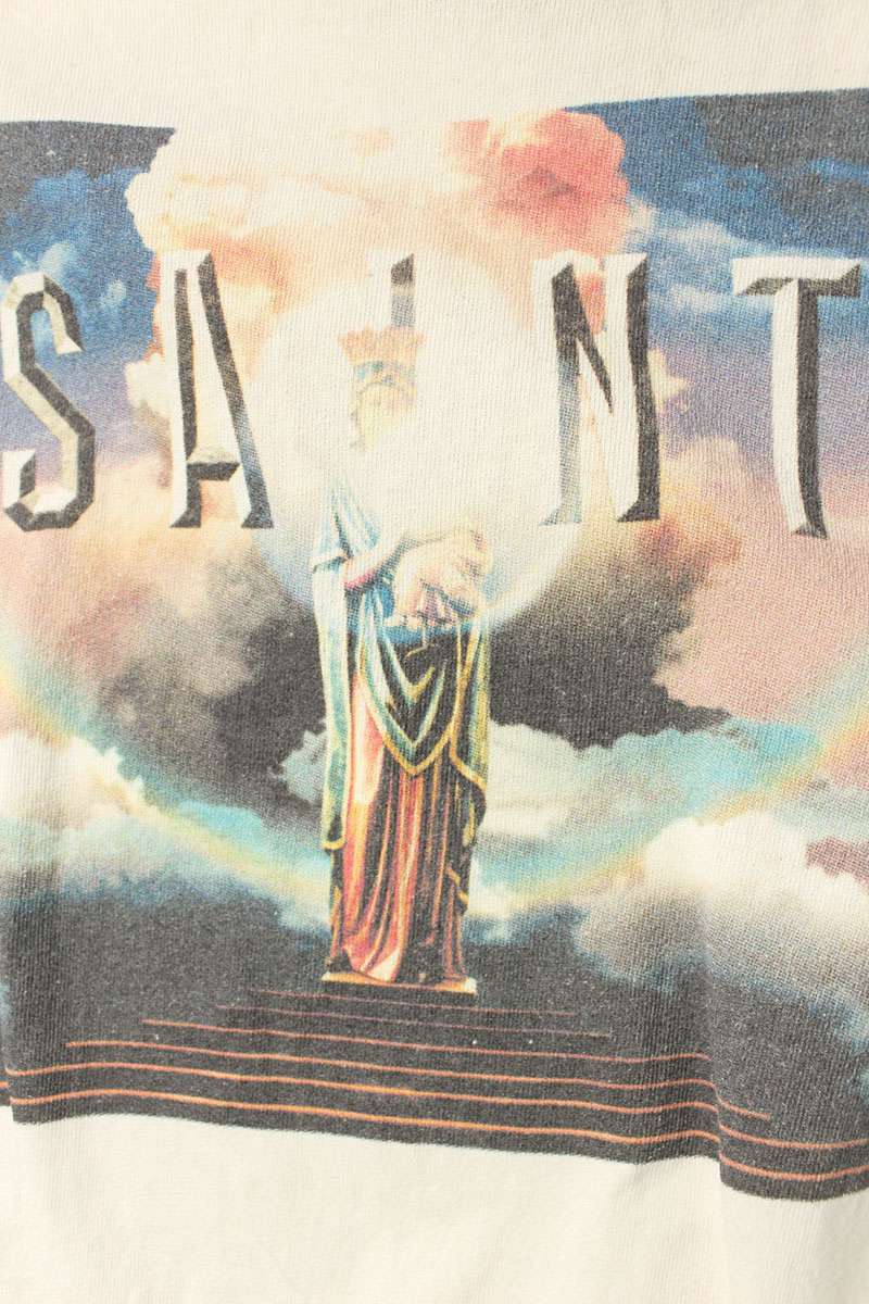 Saint Michael 24AW PICTURES Print Long Sleeve T-Shirt White Size XL