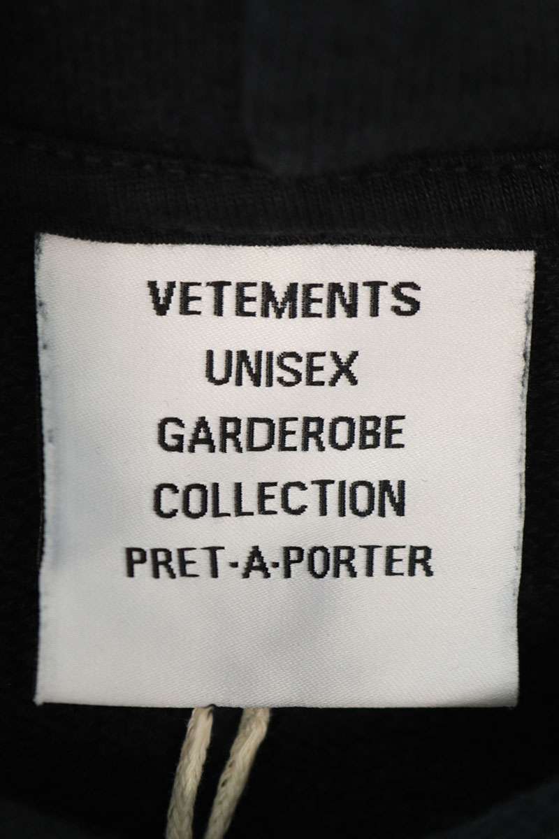 Vetements 24AW Logo Hoodie Black Size L