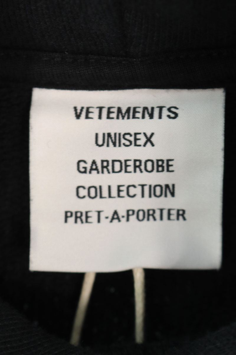 Vetements 24AW Logo Hoodie Black Size M
