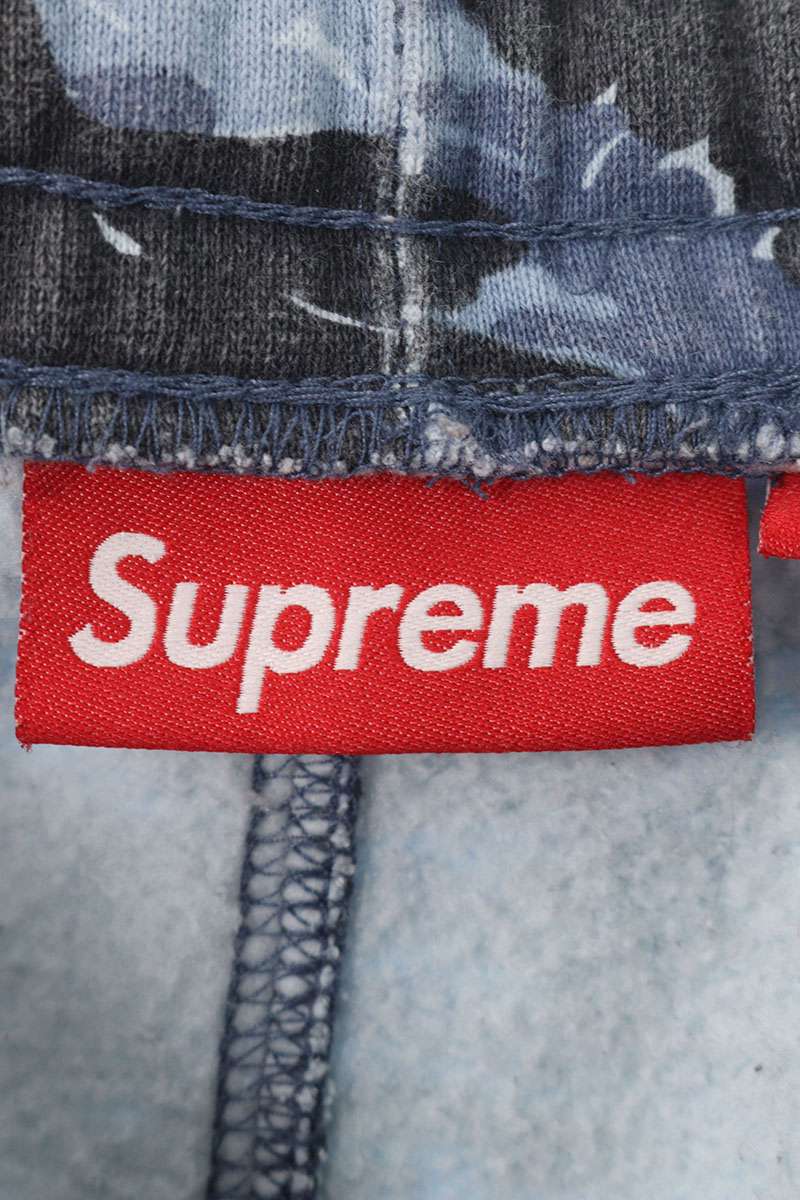 Supreme 24AW Small Box Sweatpant Camo All-Over Print Long Pants Blue US 34