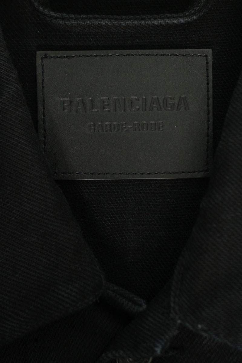 Balenciaga 23SS Oversized Denim Jacket Black Size S