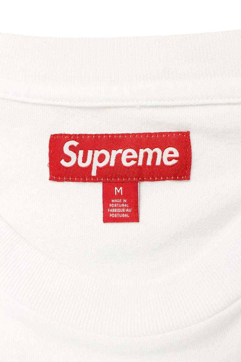 Supreme Small Box L S Tee Logo Long Sleeve T-Shirt White Size M