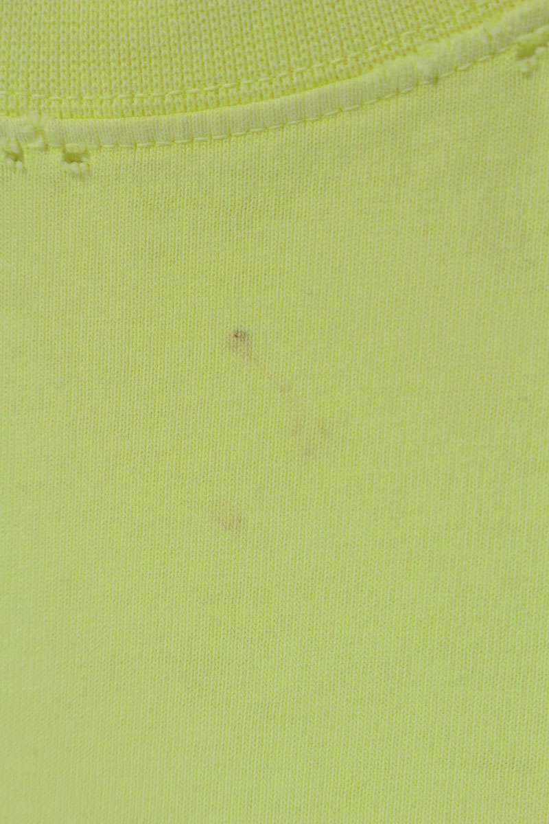 Balenciaga 23SS Logo Distressed T-Shirt Yellow Size XS