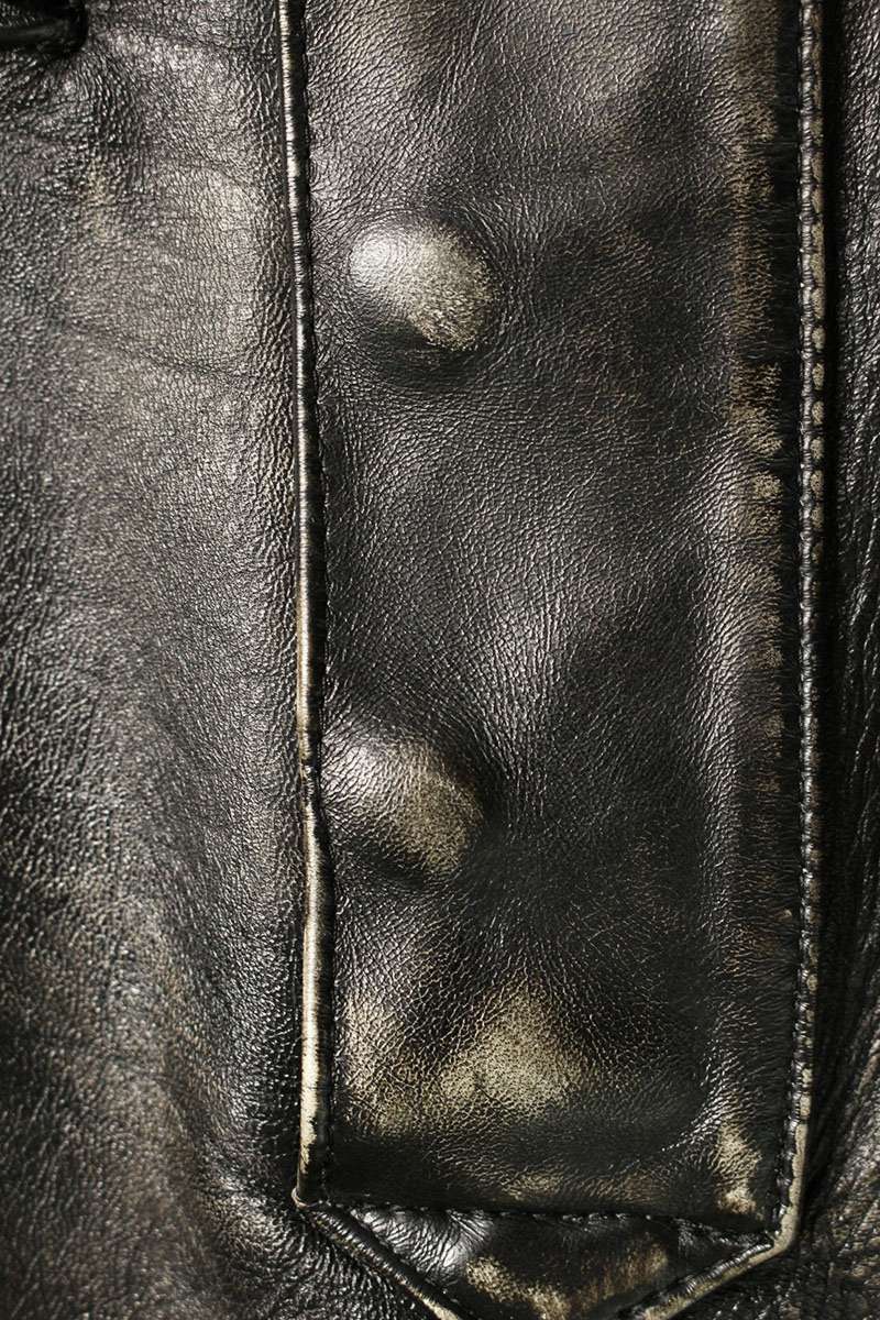READYMADE Leather Long Pants Brown Size 28