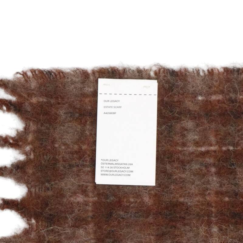 Our Legacy Scarf Brown One Size