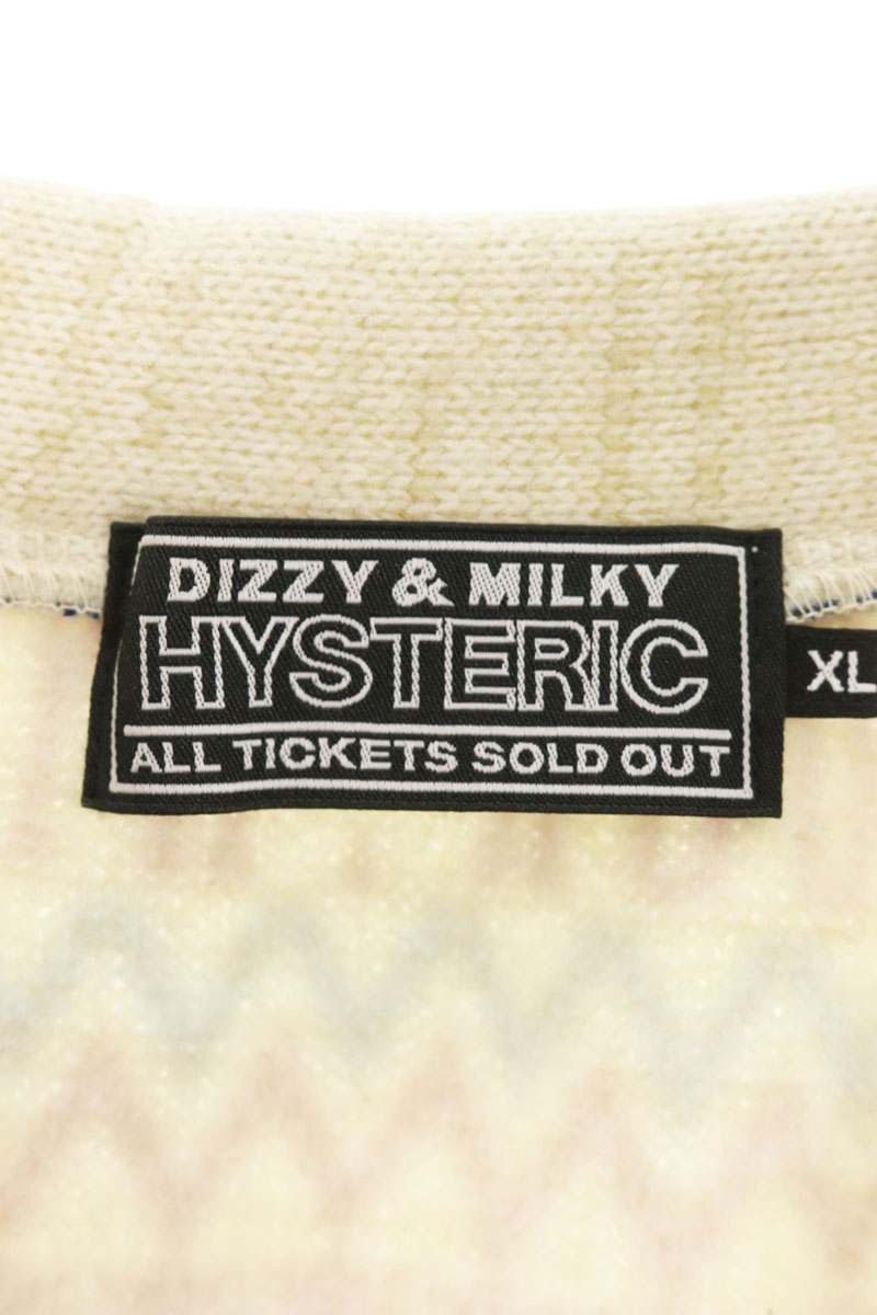 Hysteric Glamour 23AW SPADE NORDIC Cardigan White x Red x Blue Size XL