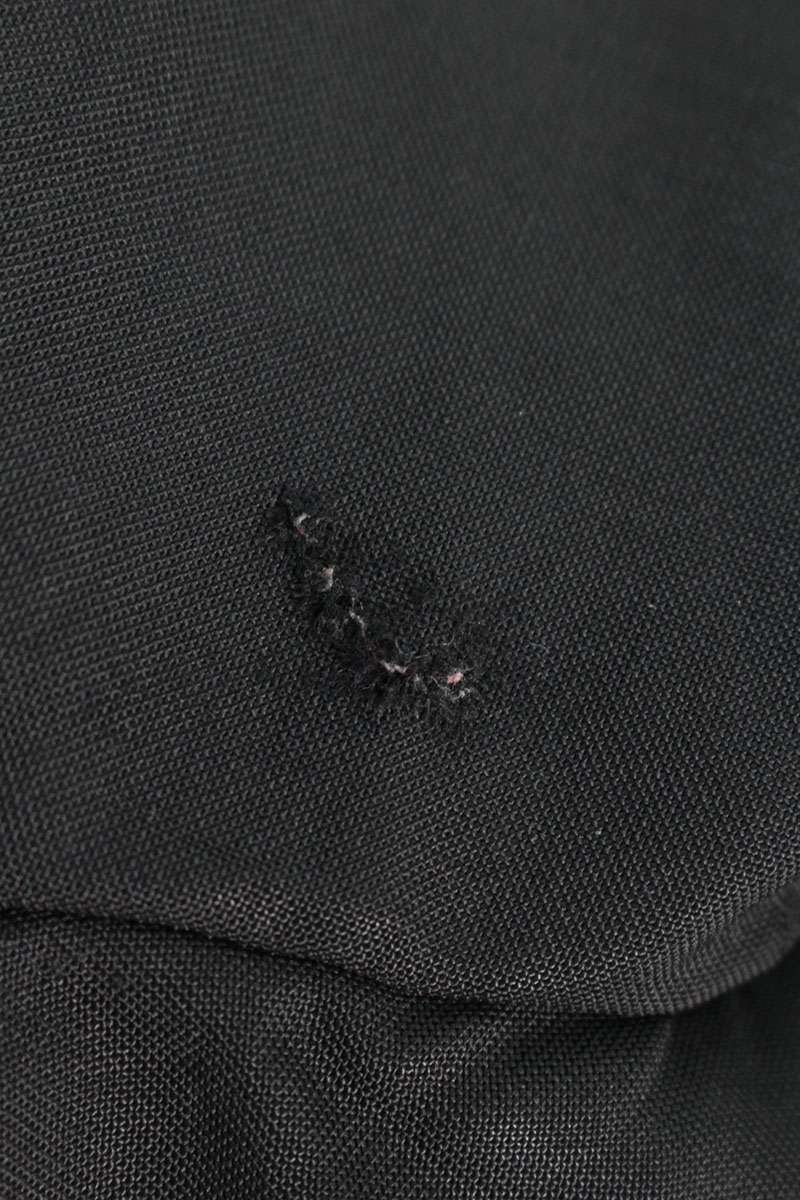 Maison Margiela 19AW Wool Collarless Jacket Black Size 44