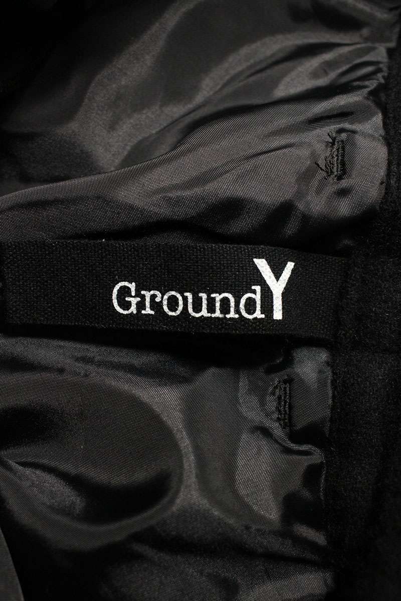 Ground Y Wool Long Pants Black Size US 30