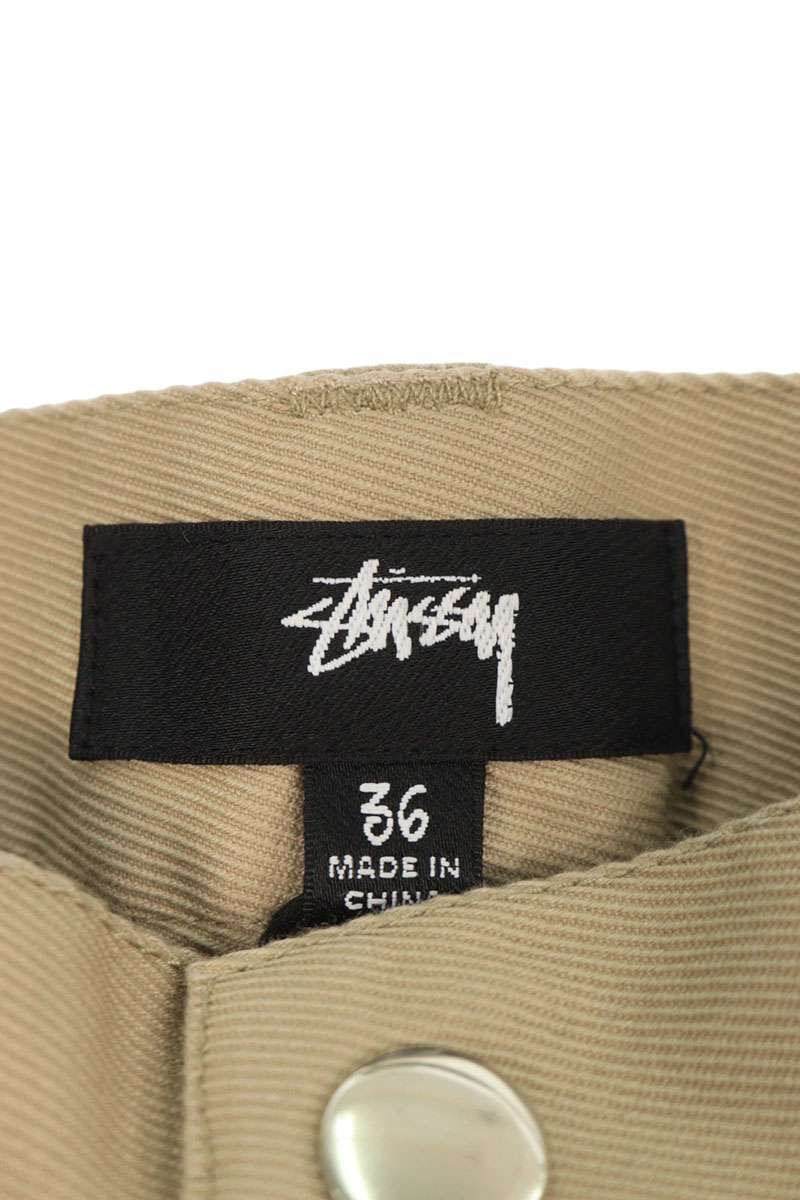 Stussy Wide Long Pants Beige Size 36