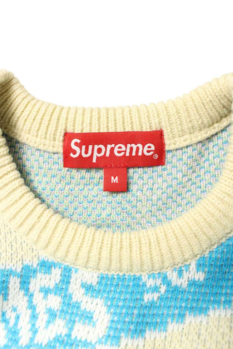 Supreme 21SS Street Signs Sweater White Size M