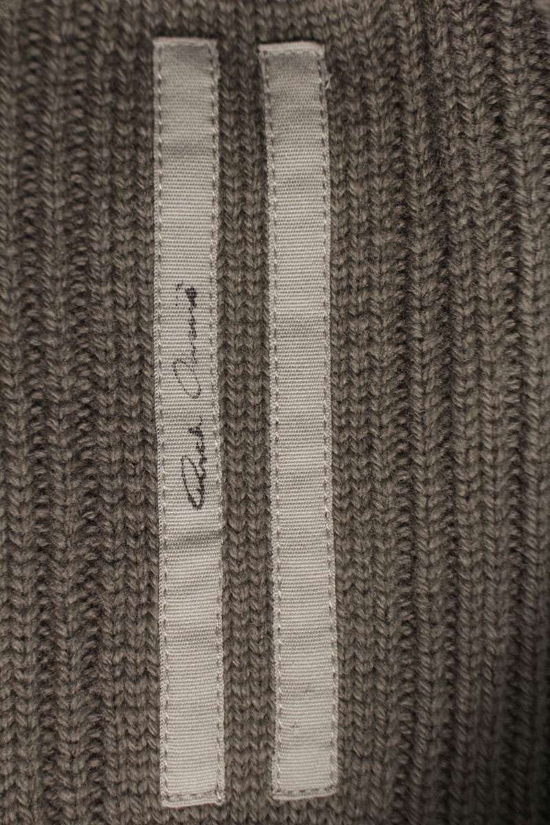 Rick Owens KWV High Neck Knit Sweater Brown Size S