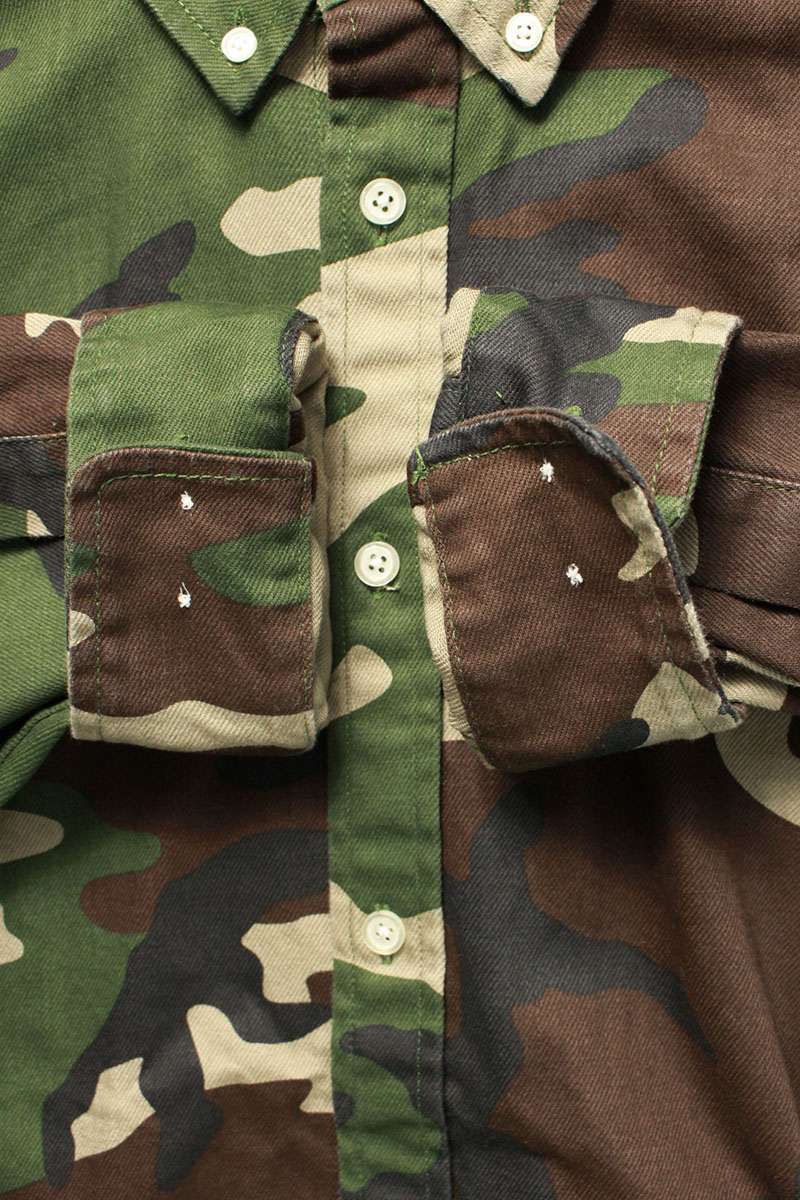 Supreme 25AW Small Box Denim Shirt Woodland Camo Size L