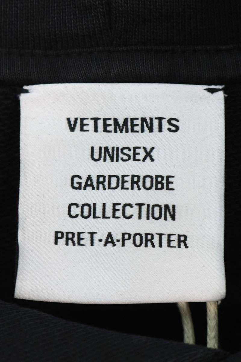 Vetements 24AW Logo Hoodie Black x White Size L