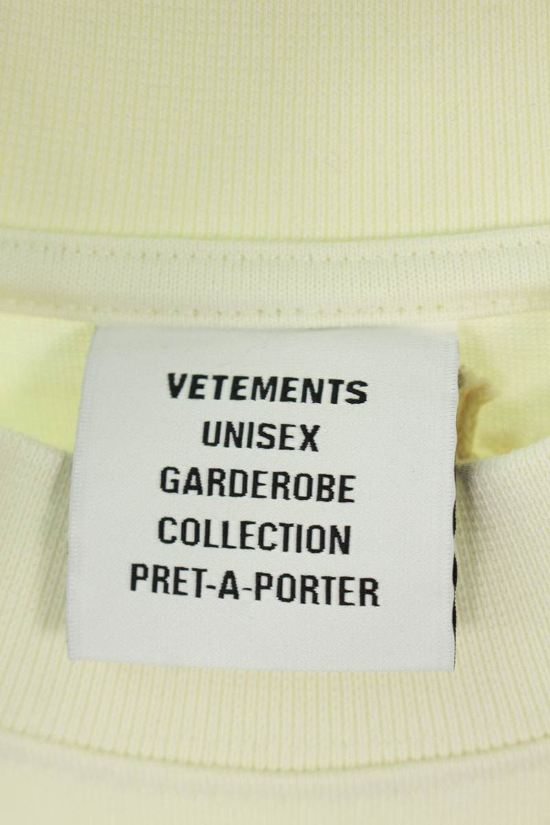 Vetements 25AW ICEWHITE CofDoubleLOGO T-Shirt White Size S