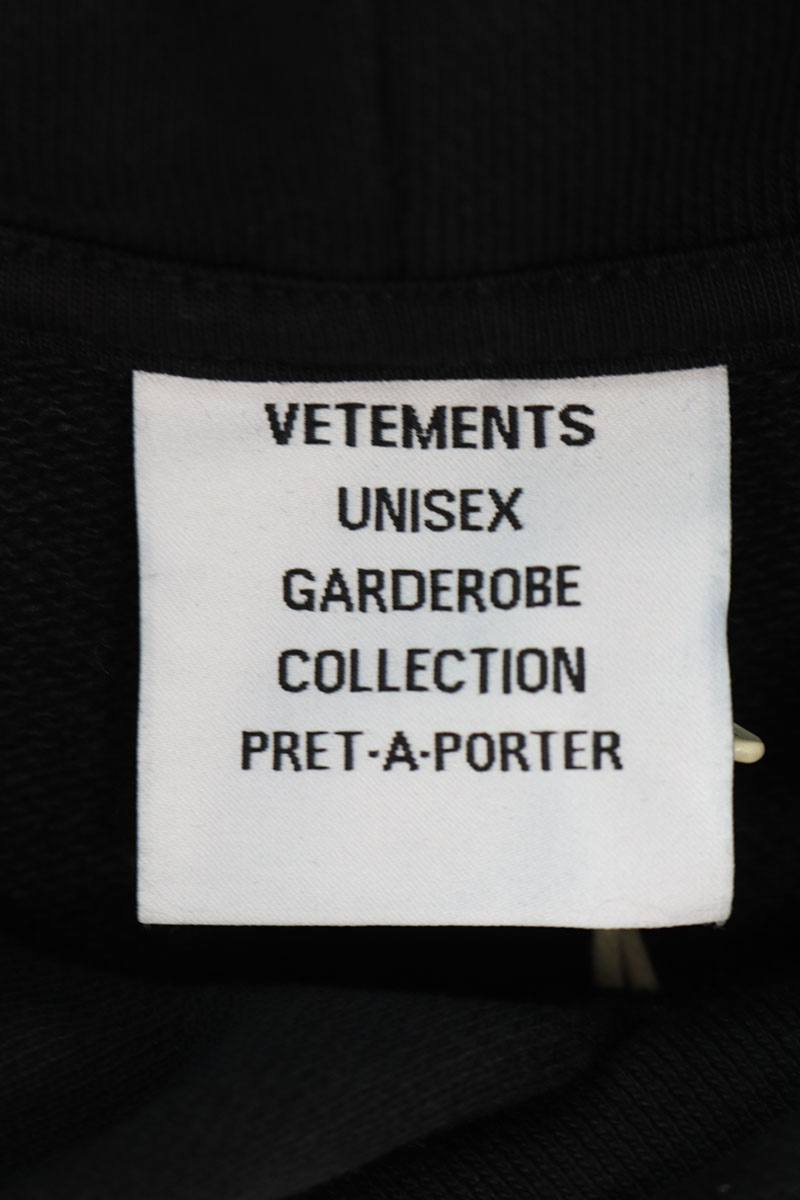 Vetements 24AW embroidery Logo Hoodie Black Size XL