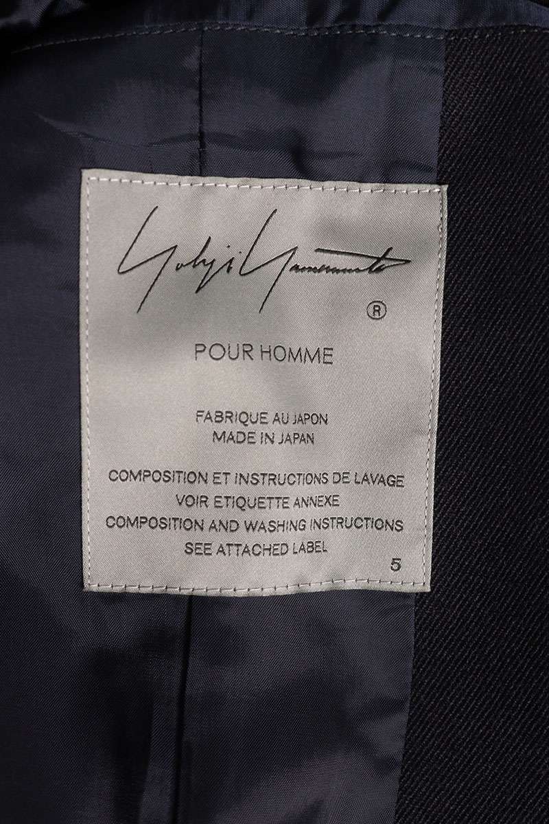 YOHJI YAMAMOTO POUR HOMME Jacket Blue Size XXL