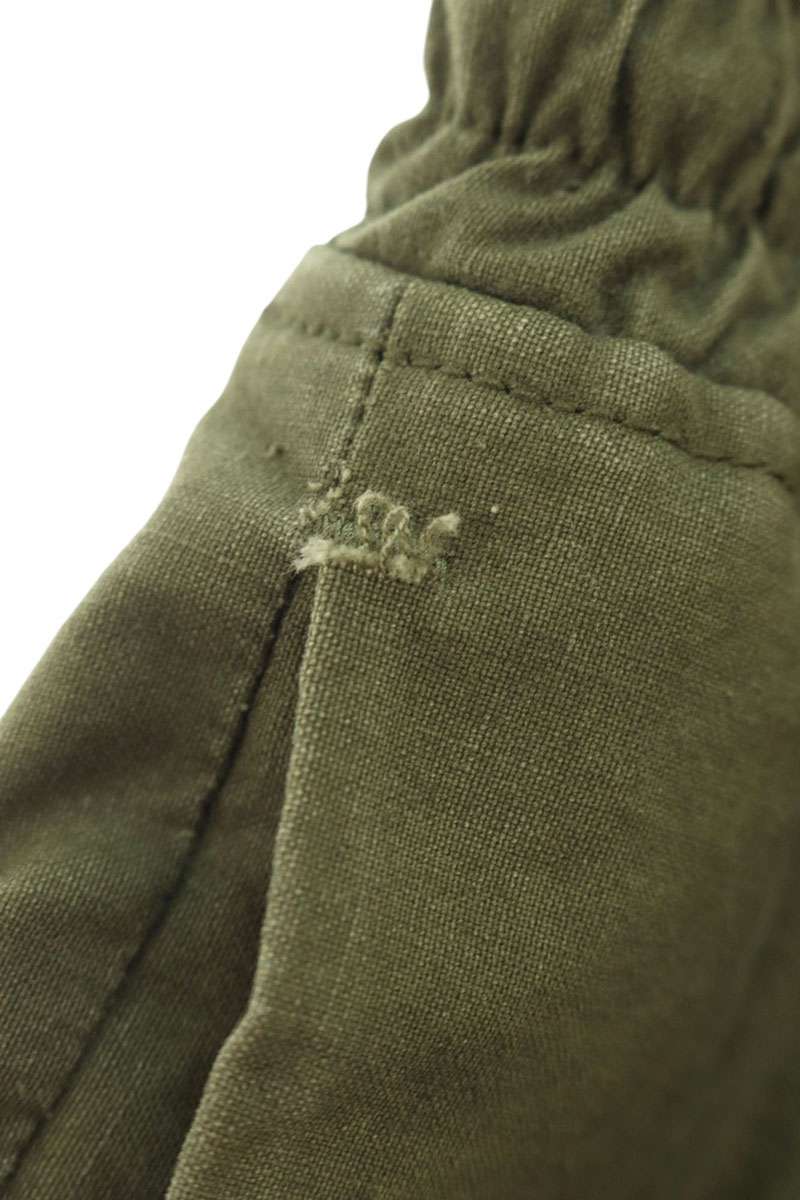 READYMADE Cotton Logo Embroidered Pants Green Size 1