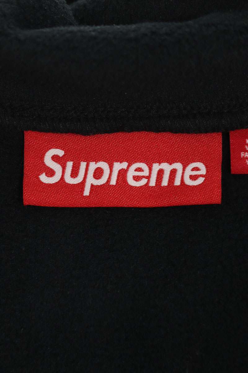 Supreme 25FW Polartec Facemask Half Zip Hooded Sweatshirt Black Size XL