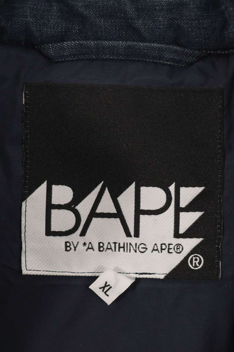 Bape Denim Jacket Blue Size XL