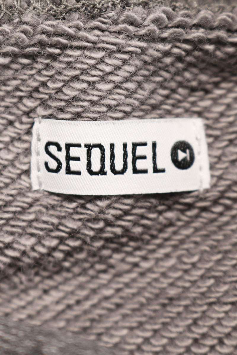 SEQUEL 23AW Print Zip Up Hoodie Gray 23AW-HD Size XL