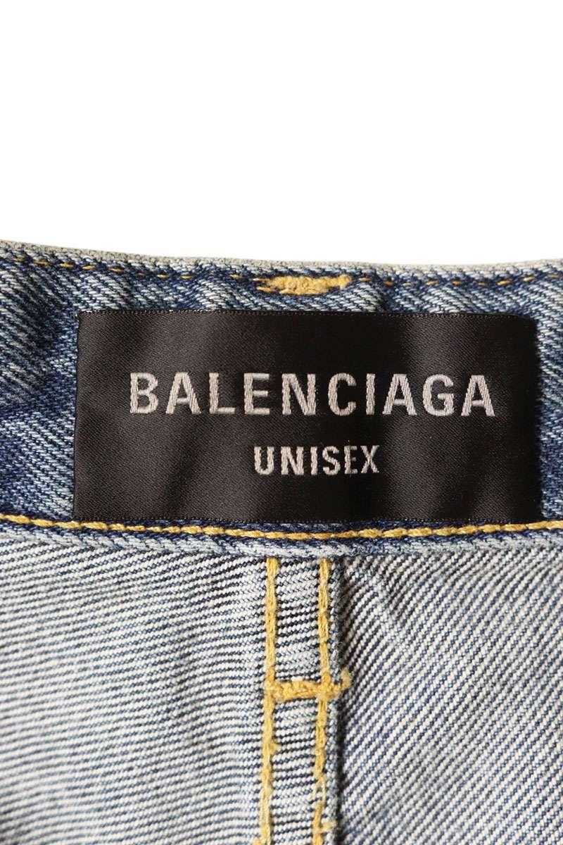 Balenciaga Baggy graffiti denim shorts Blue Size US 30