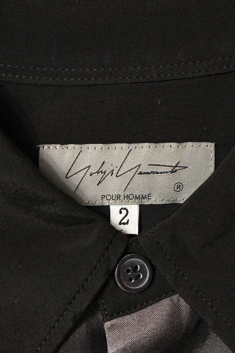 YOHJI YAMAMOTO POUR HOMME Long Sleeve Shirt Black Size 2