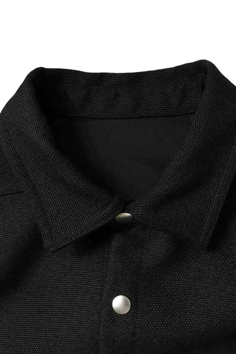 Rick Owens Back Belt Long Sleeve Shirt Black Size M