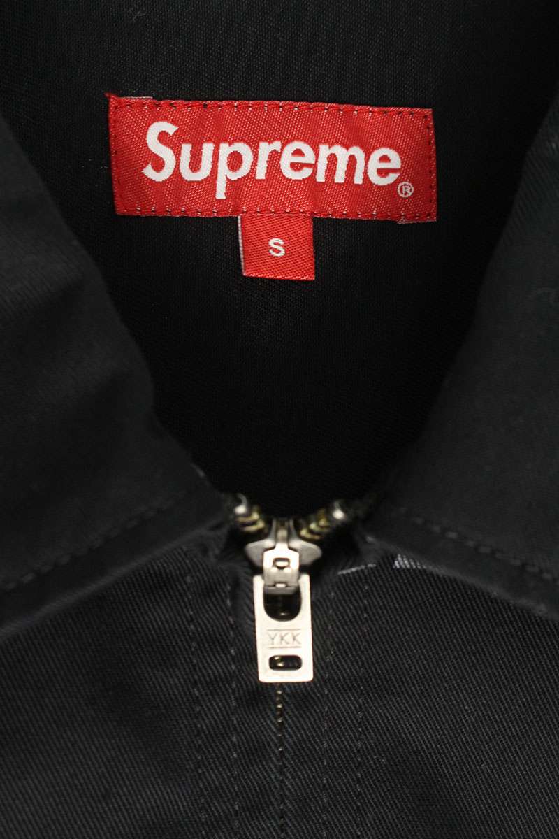 Supreme x Antihero 22SS Work Jacket All-Over Print Cotton Blouson Black Size S