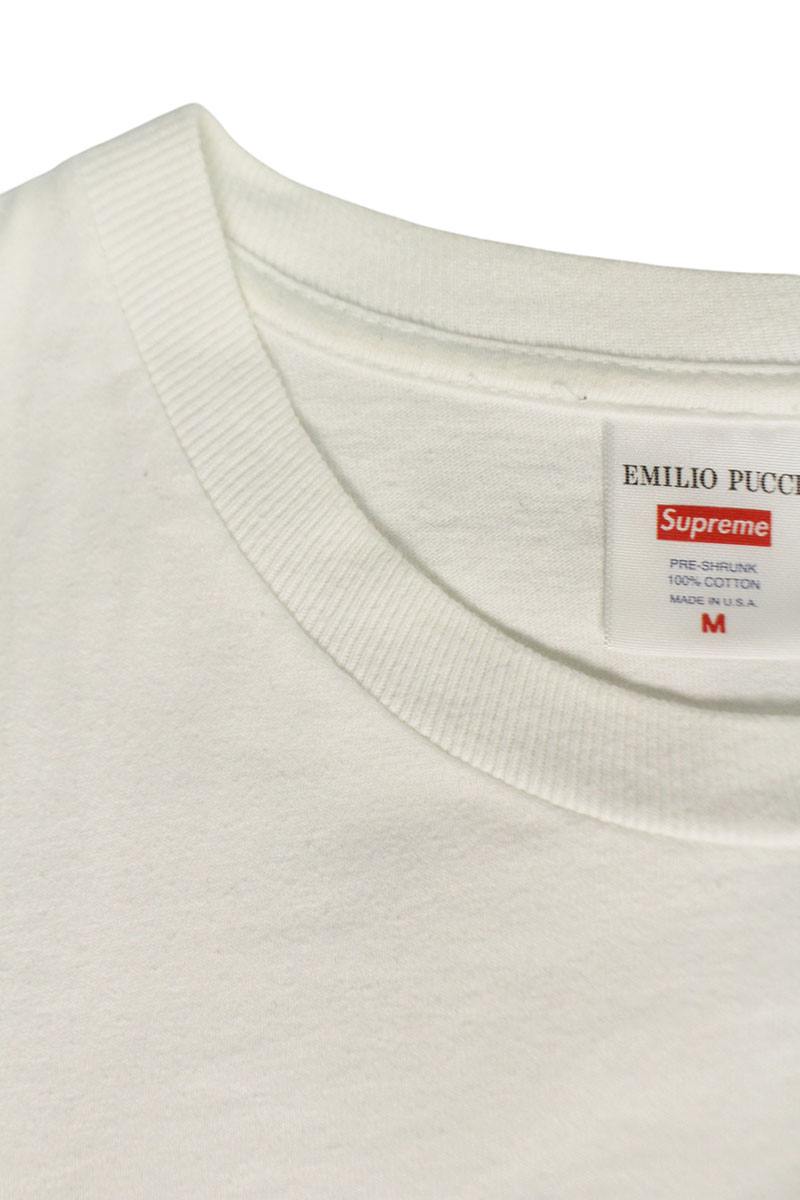 Supreme 21SS Pucci Box Logo Tee T-Shirt White x Blue Size M