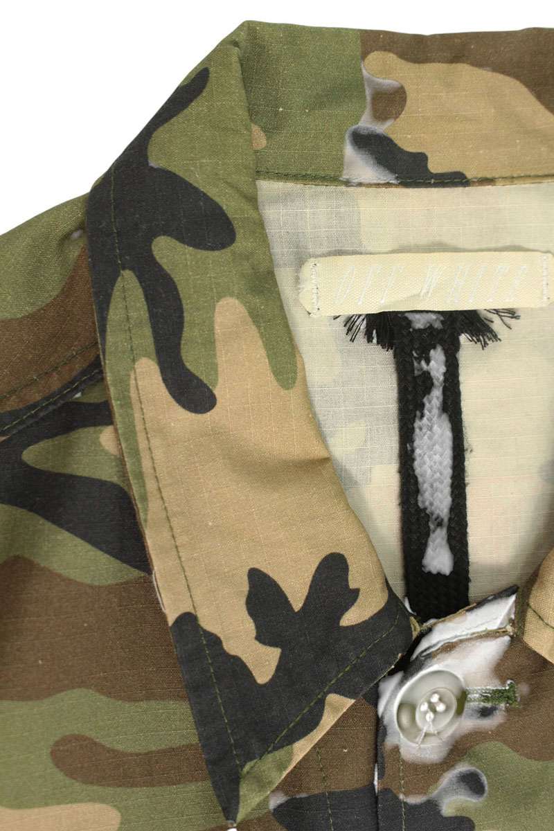 Off-White Camo Jacket Green x Green x Red Size S