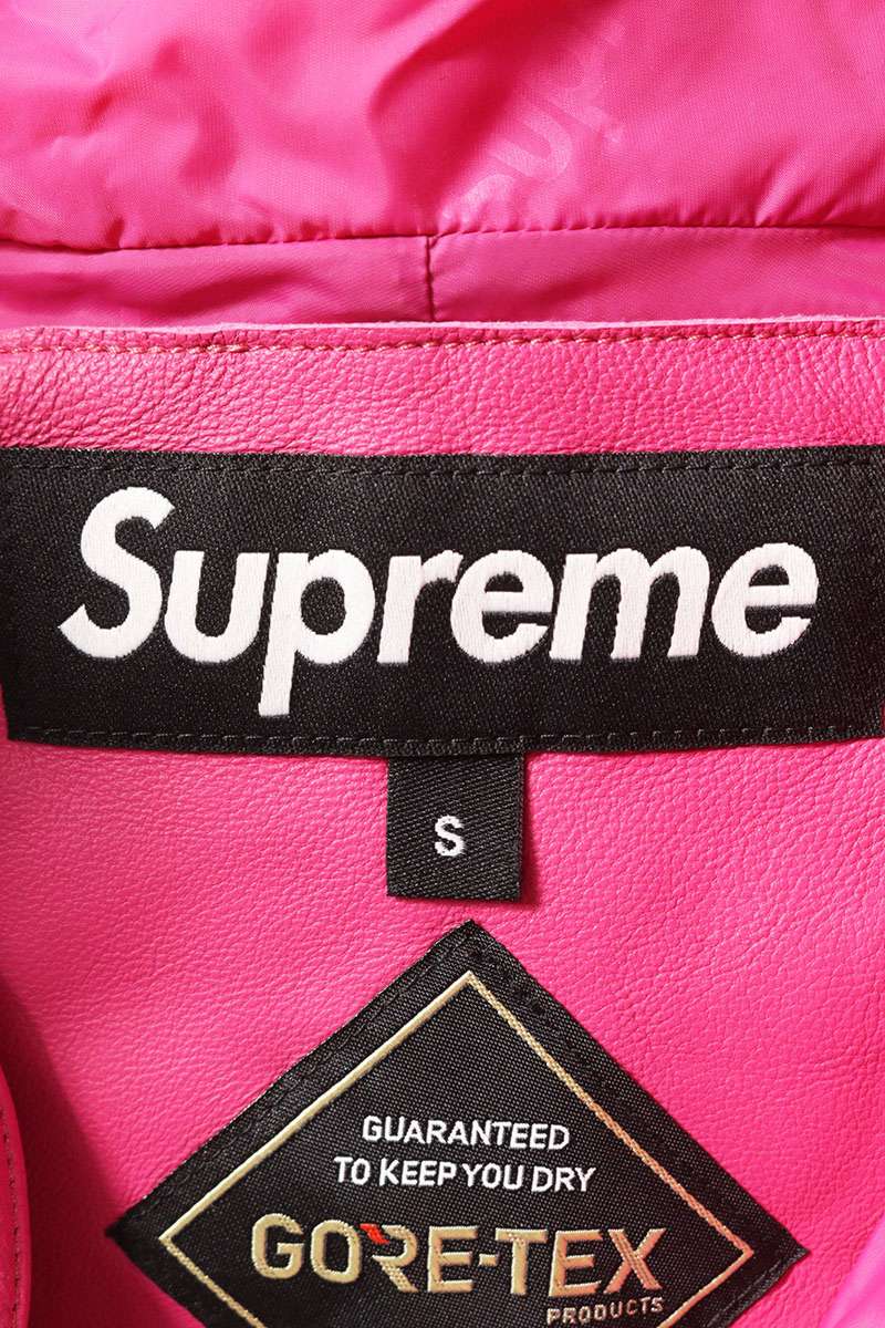 Supreme 22SS GORE-TEX Leather Jacket Purple Size S