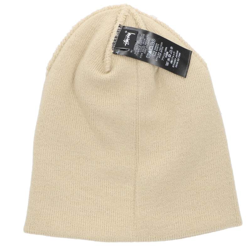 Stussy 25SS Logo Beanie Beige Size ONE