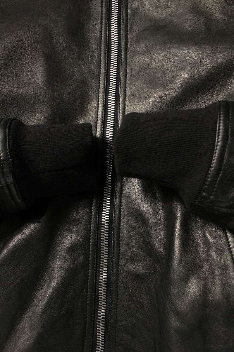 Rick Owens 23AW LNV MA-1 Leather Blouson Black Size L