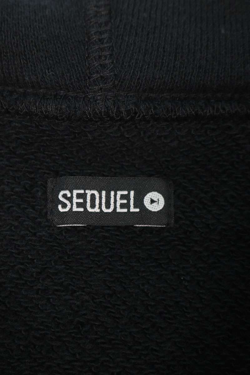 SEQUEL 22SS Print Hoodie Black Size S