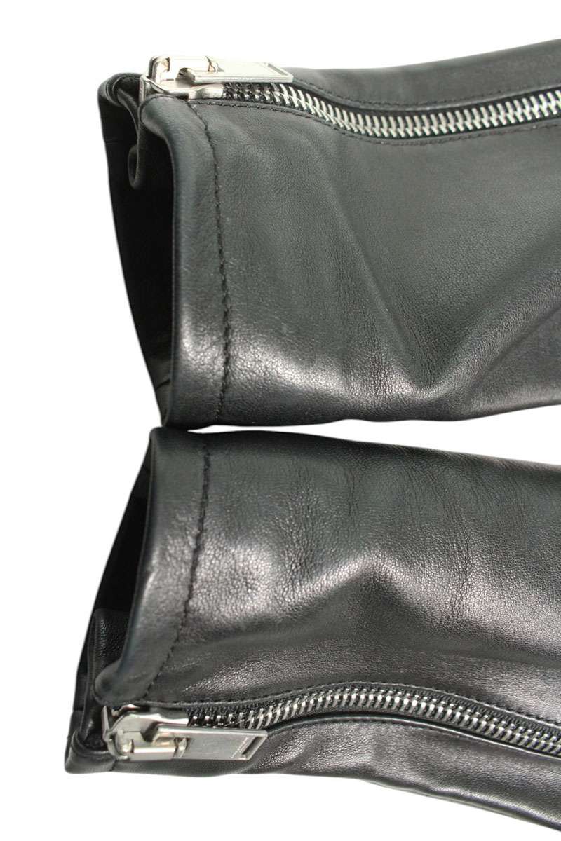 Saint Laurent Paris Classic Leather Jacket Black Size XS